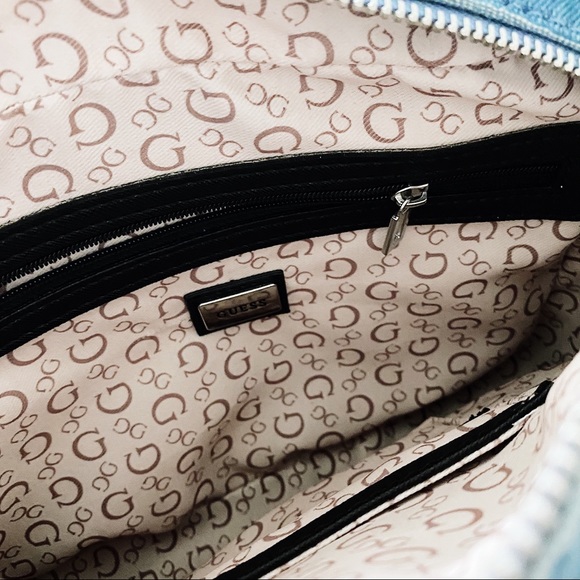 Guess Laken Striped Denim bag - Picture 4 of 5